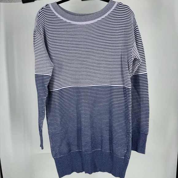 Daily Practice by Anthropologie Knit Tunic mini Dress Small long sweater blue - Picture 3 of 6